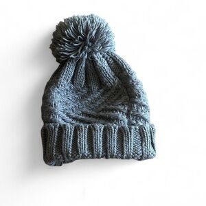 Minicci Blue Knit Pom-Pom Beanie